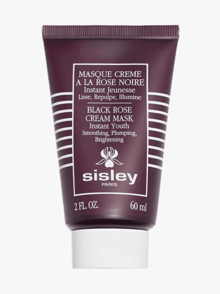 Sisley Paris Black Rose Cream Mask tube component with white cap on light gray background